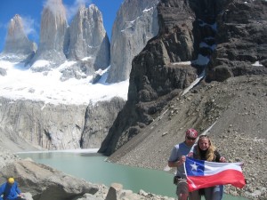 Susana in National Park Torres del Paine, Patagonia