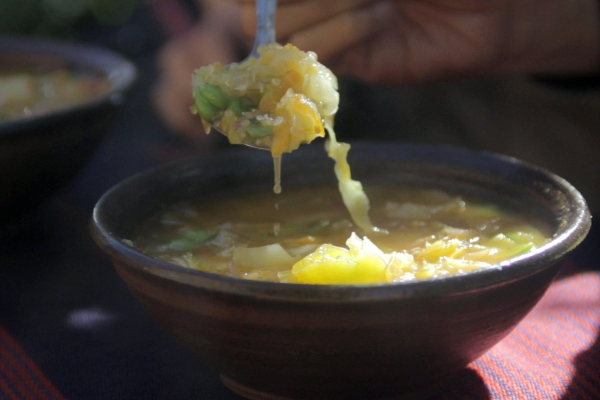 Titicaca local dinner soup