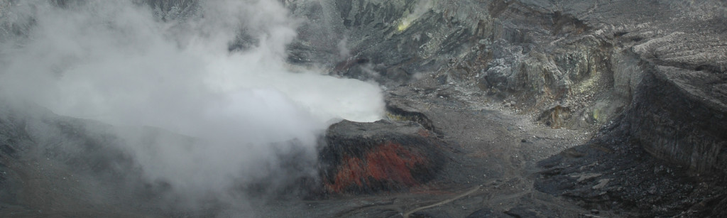 Poas Volcano crater view