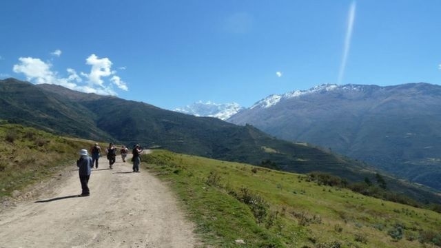 Walking along the Salkantay Trek