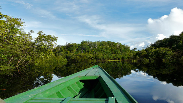 Boat ride in Peru's Amazon