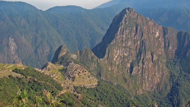 Arriving at Machu Picchu