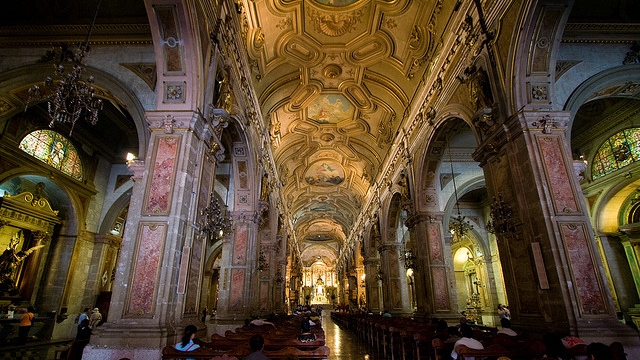 Inside Santiago de Chile's Cathedral