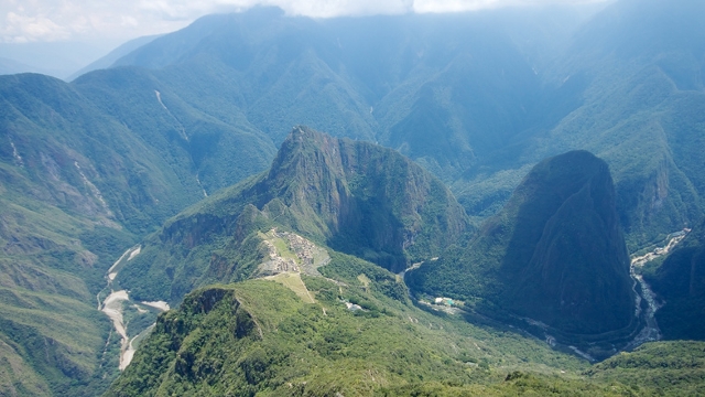 Spectacular view from Machu Picchu Mountain 
