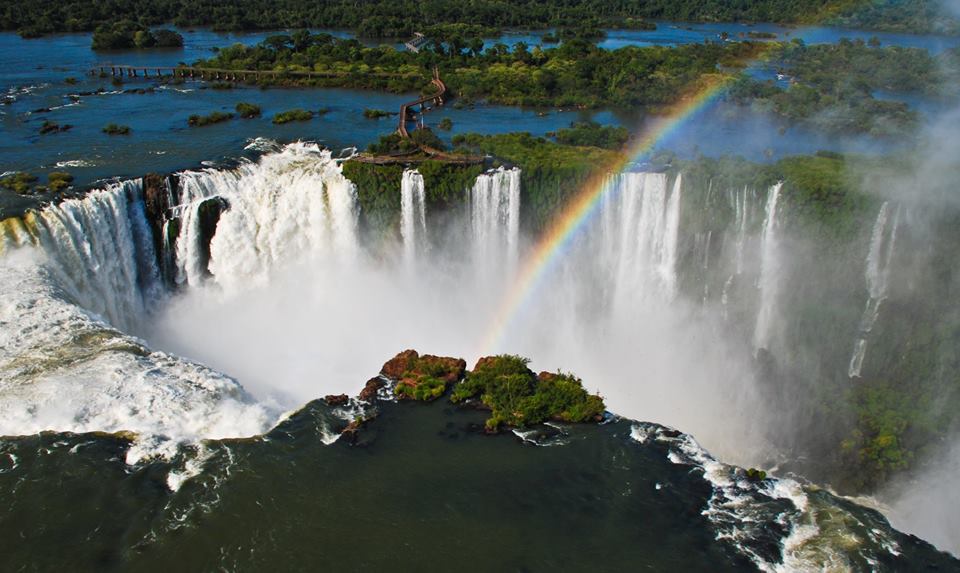 iguazu falls aereal