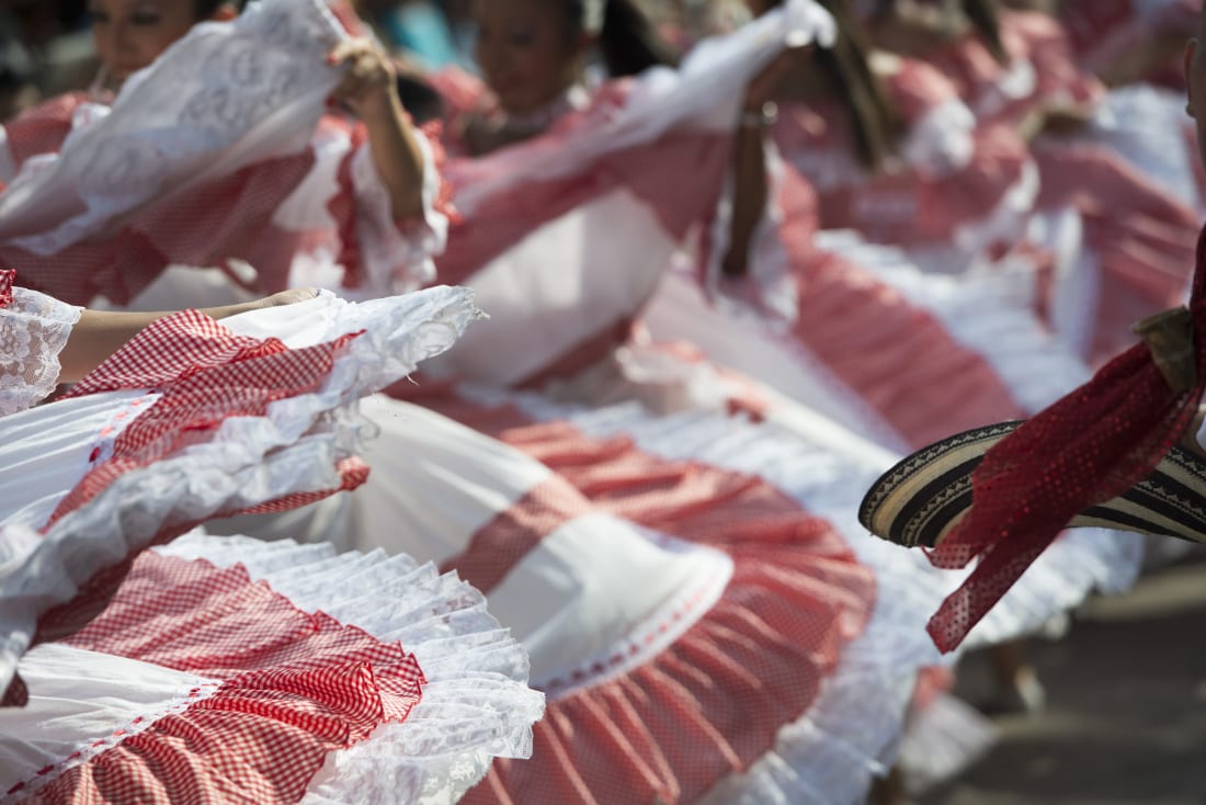Traditional Cumbia dress- a staple of Barranquilla’s Carnival- RewritingtheMap/Emanuel Echeverri