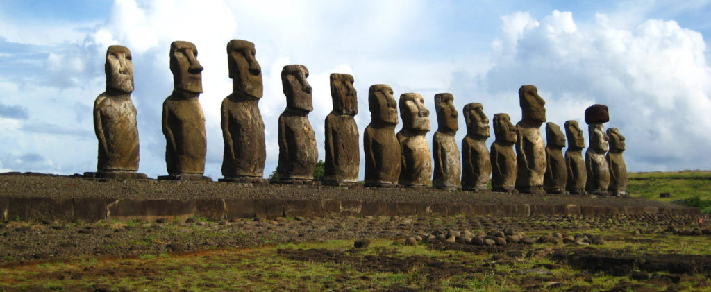 Moai statues on Easter Island