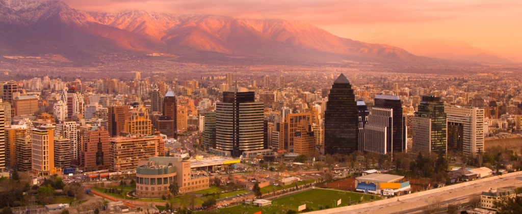 Panorama of Santiago de Chile