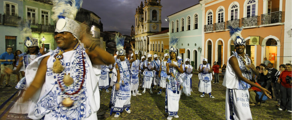 Carnival parade in Salvador Brazil