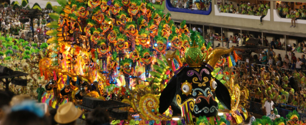Parade during carnival in South America