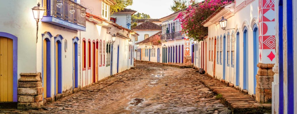 Cobbled streets in Brazil