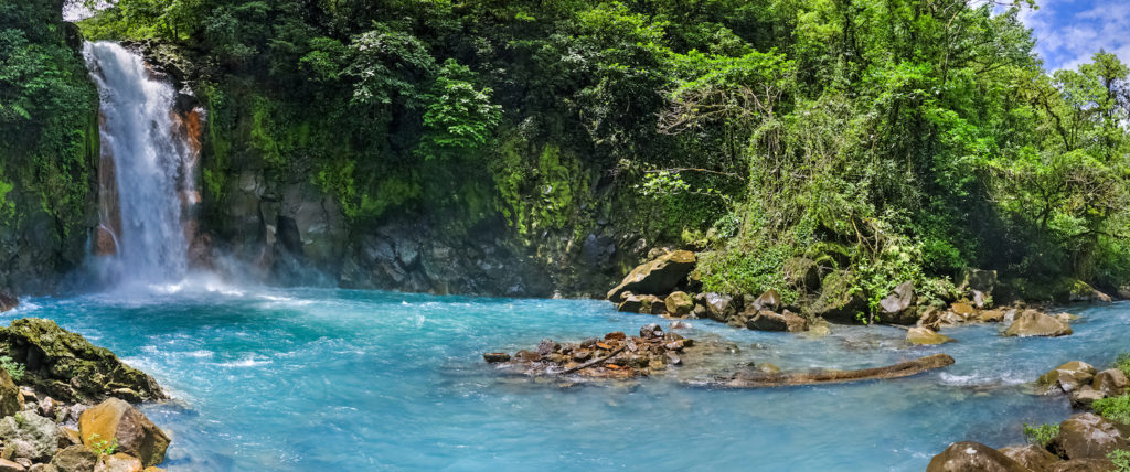 Waterfall with jungle surrounds